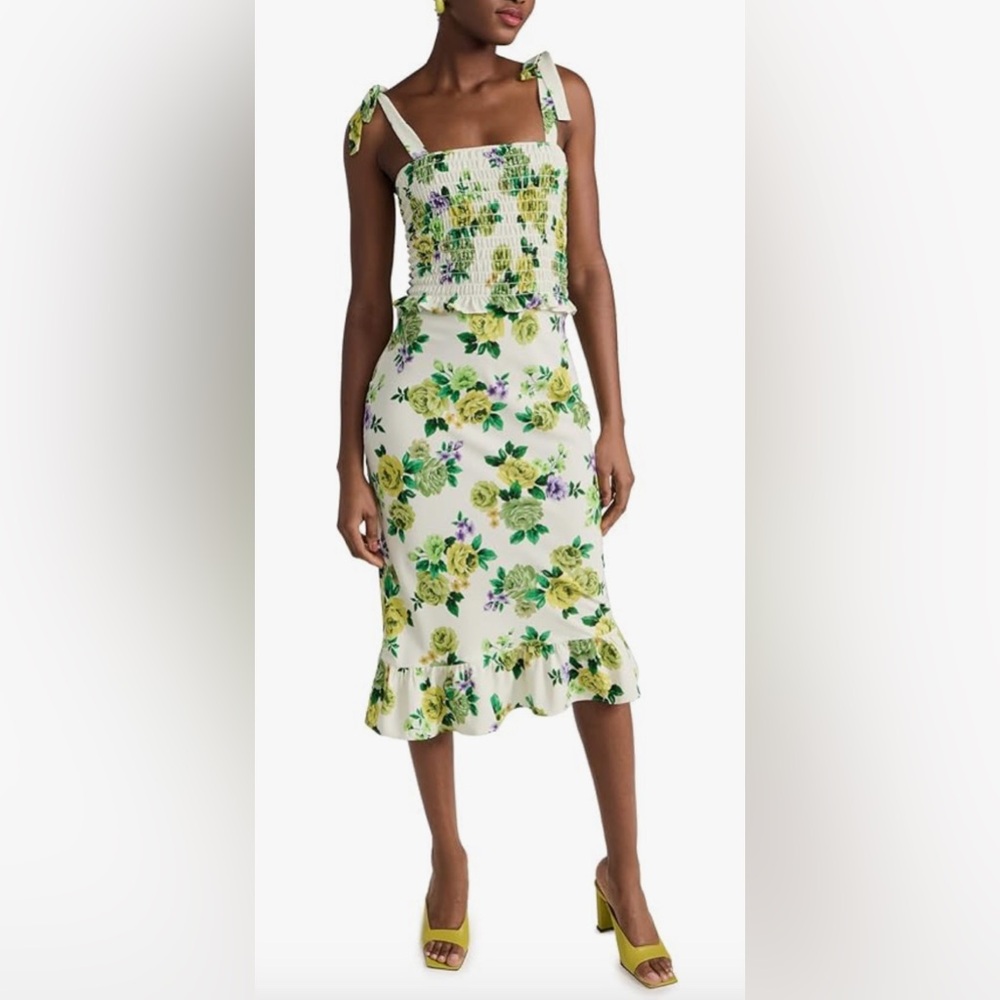 Amanda Uprichard Gaia floral midi dress
